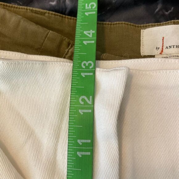 NWT Sadie & Sage Shorts Women Sz S White Twill Cotton Stretch‎ Belted Paperbag - Picture 10 of 12